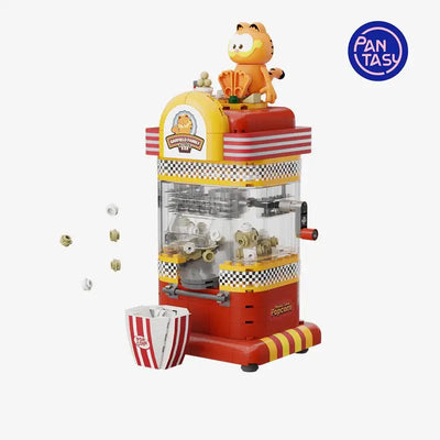 Popcorn machine with Garfield character on top, featuring Pantasy logo.