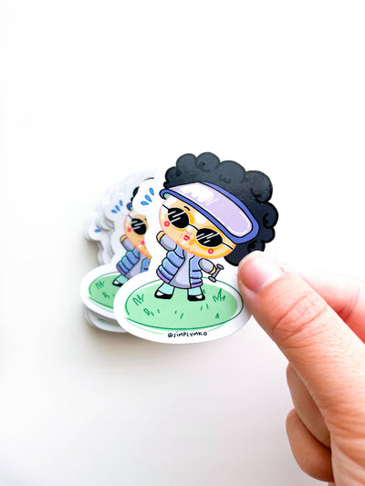Ajumma Workout Asian Sticker