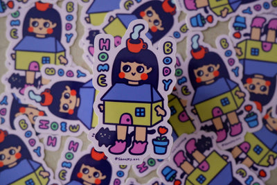 Homebody vinyl sticker