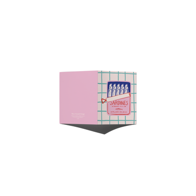 Introvert in a Can Sardines Card
