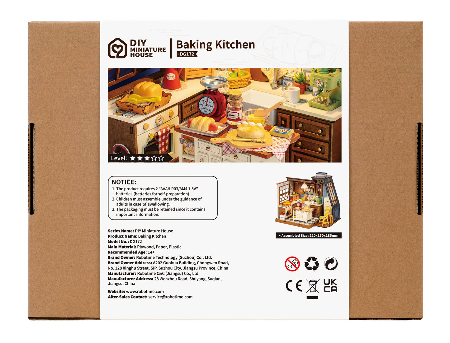 Baking Kitchen DIY Miniature House Kit