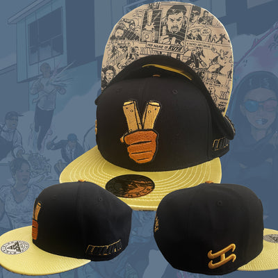 LUMPIA WITH A VENGEANCE Gold/Black Snapback Cap