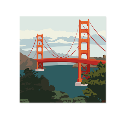 San Francisco Pop Up Card
