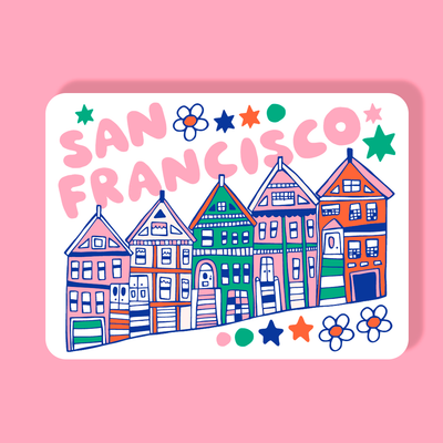 San Francisco Magnet Painted Ladies