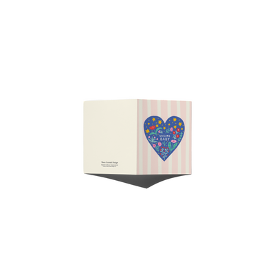Welcome Baby Floral and Celestial Card