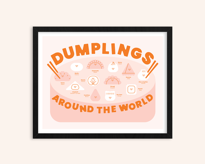 Dumplings Around the World Art Print