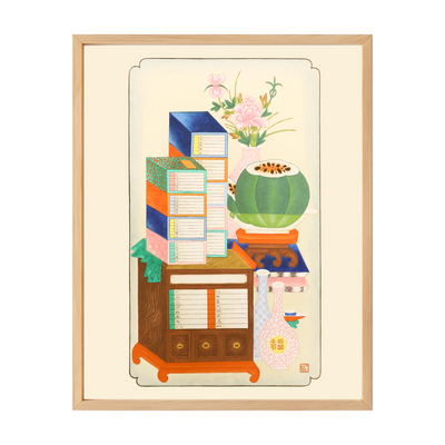 Books and Watermelon Print