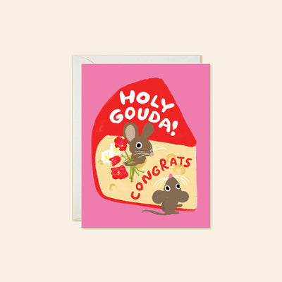 Holy Gouda Congratulations Card