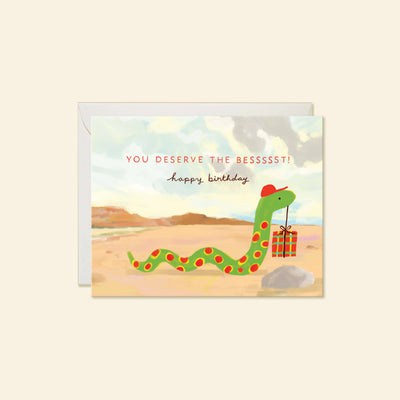 Snake Birthday Card