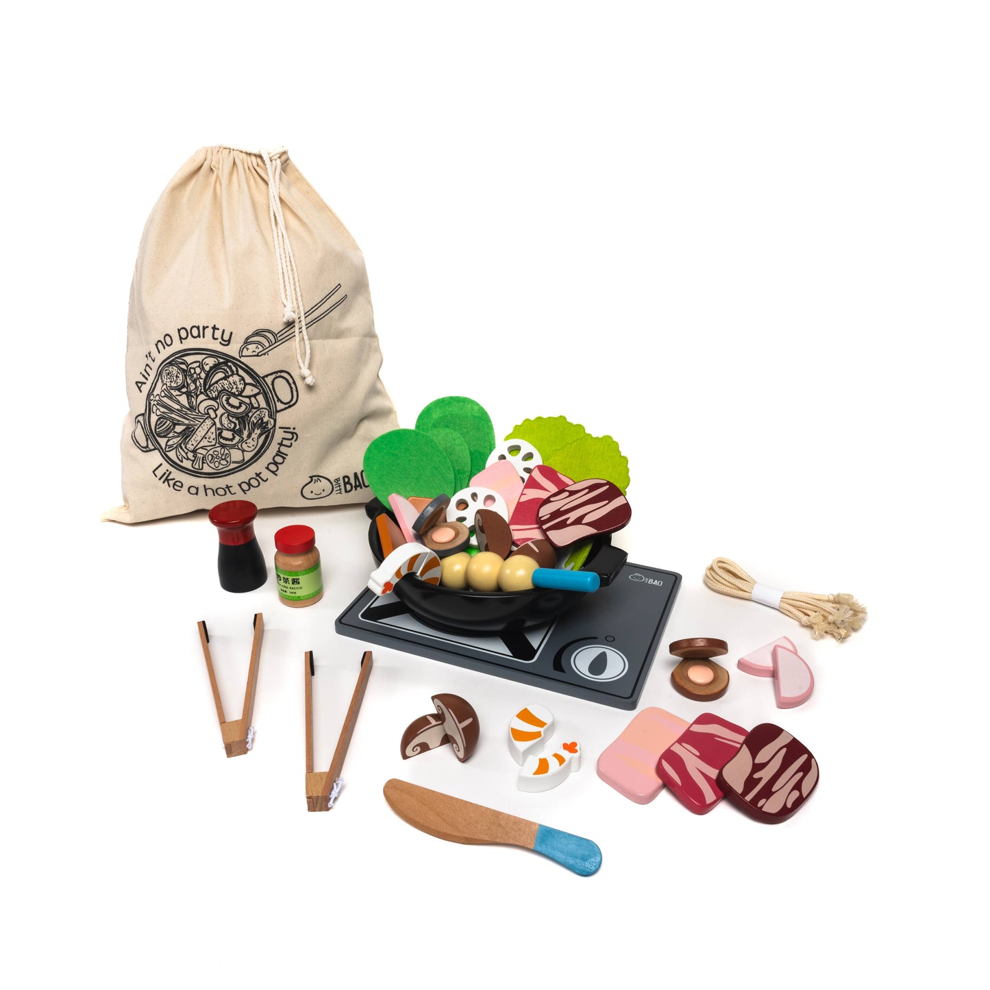 Wooden & Magnetic Hot Pot Toy Set