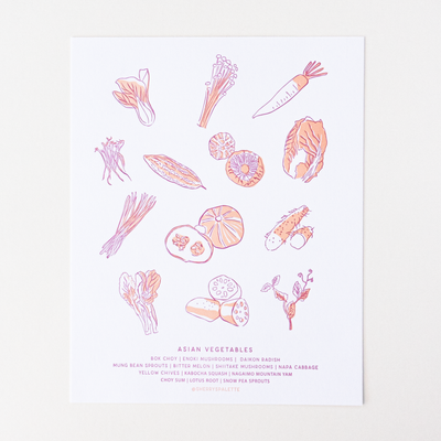 Asian Vegetables Print