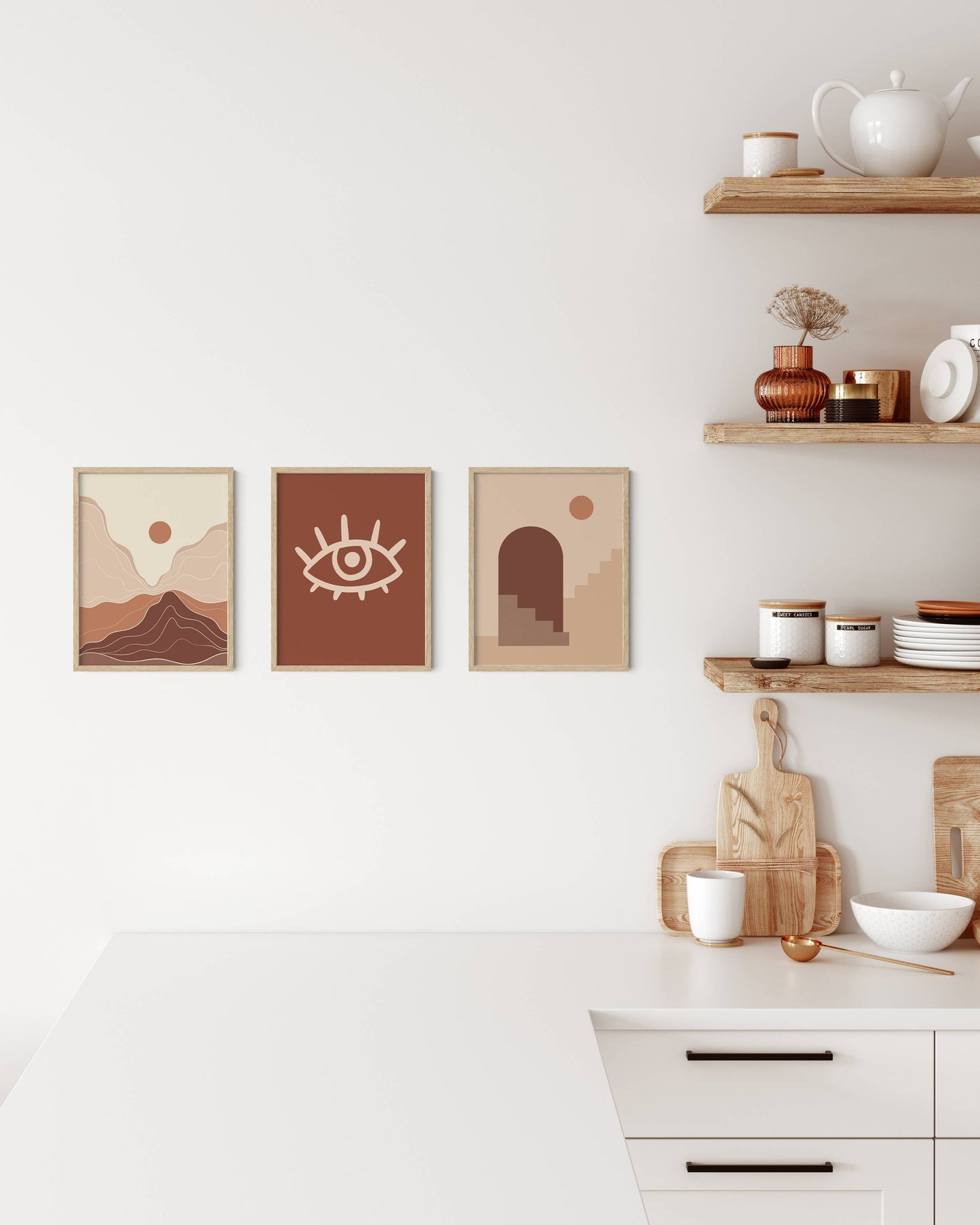Natural Oak Wood Frame