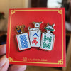 3 LUCKY DOGS MAHJONG PIN