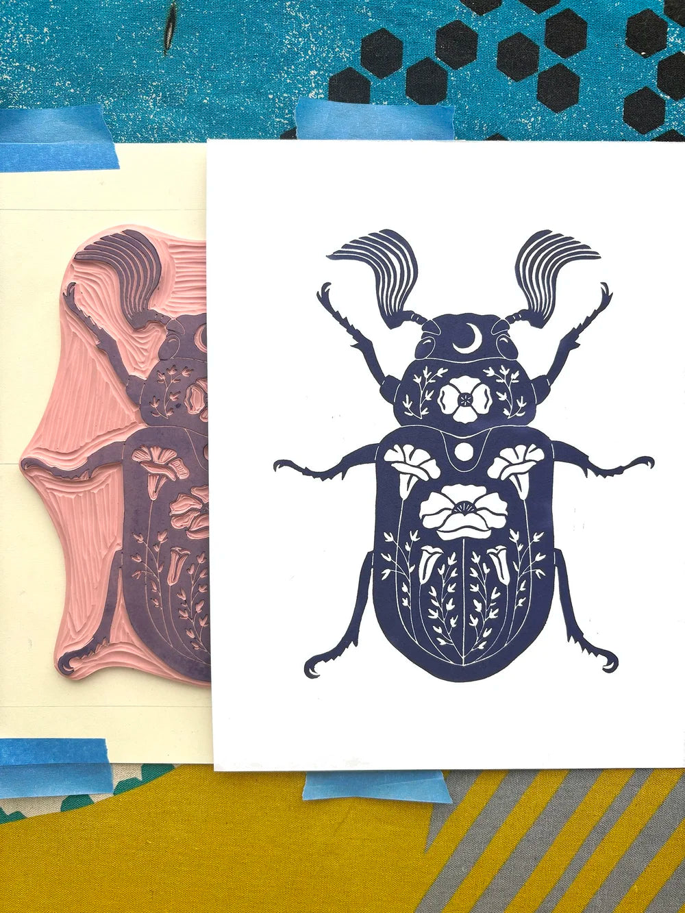 June Beetle & California Poppy