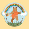 Bookstore Bear Sticker