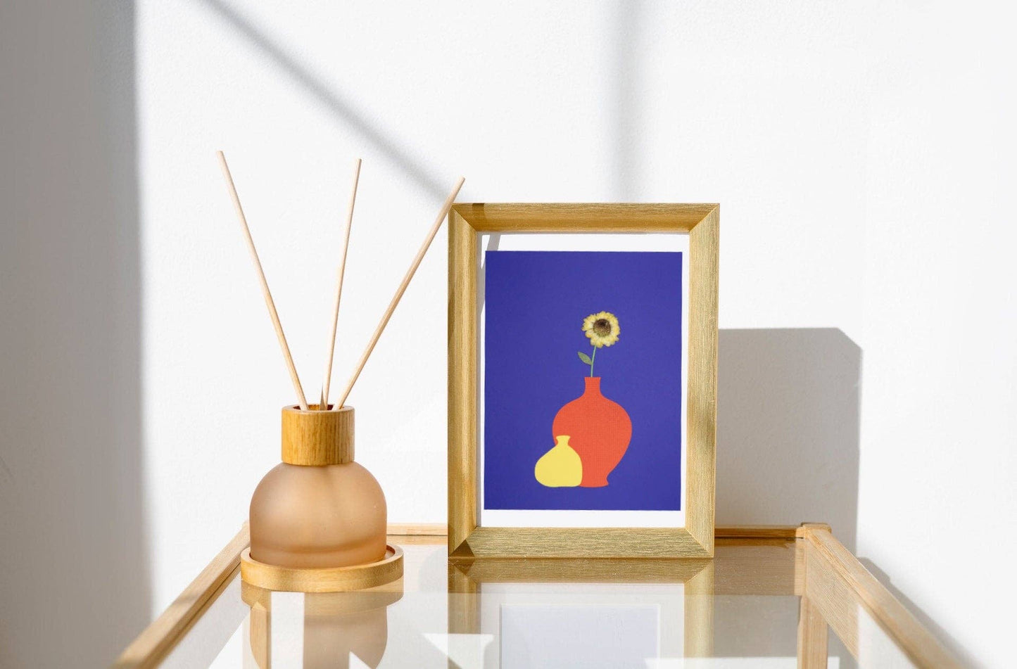 Bauhaus Dried Sunflower Card