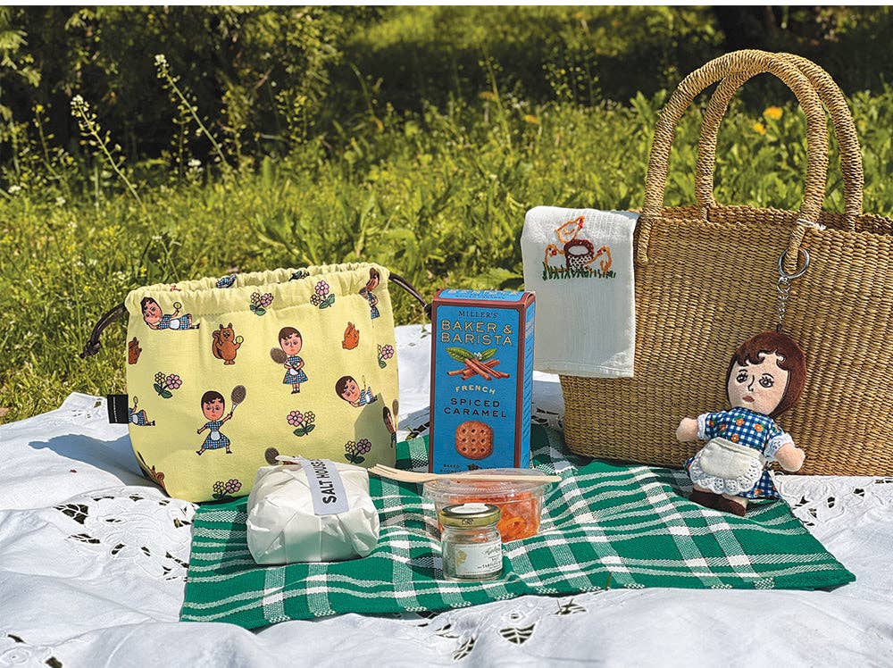 Oxford Cotton Insulated Lunch Pouch