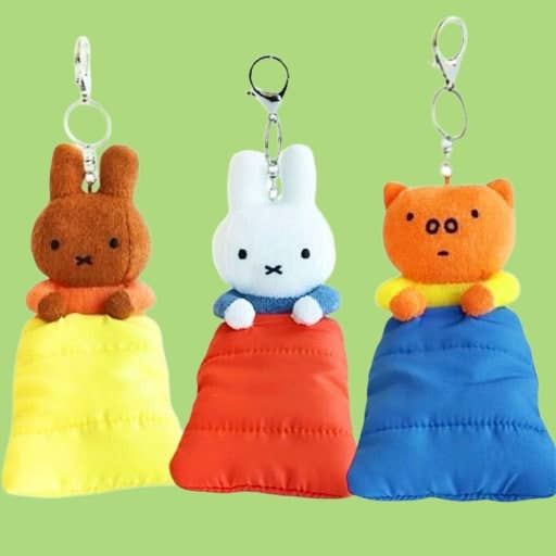 Miffy Sleeping Bag Plush Keychain
