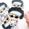 Ajumma Knife Asian Sticker