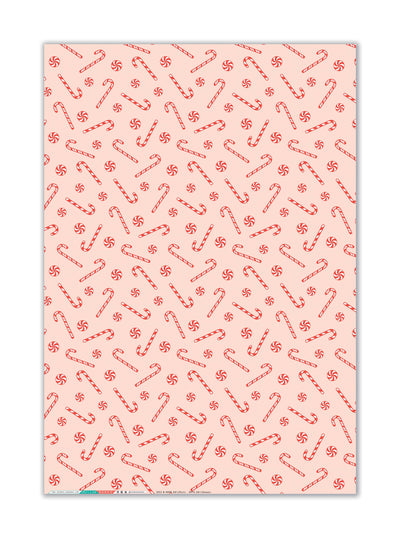 Candy Cane Lane Gift Wrap Roll