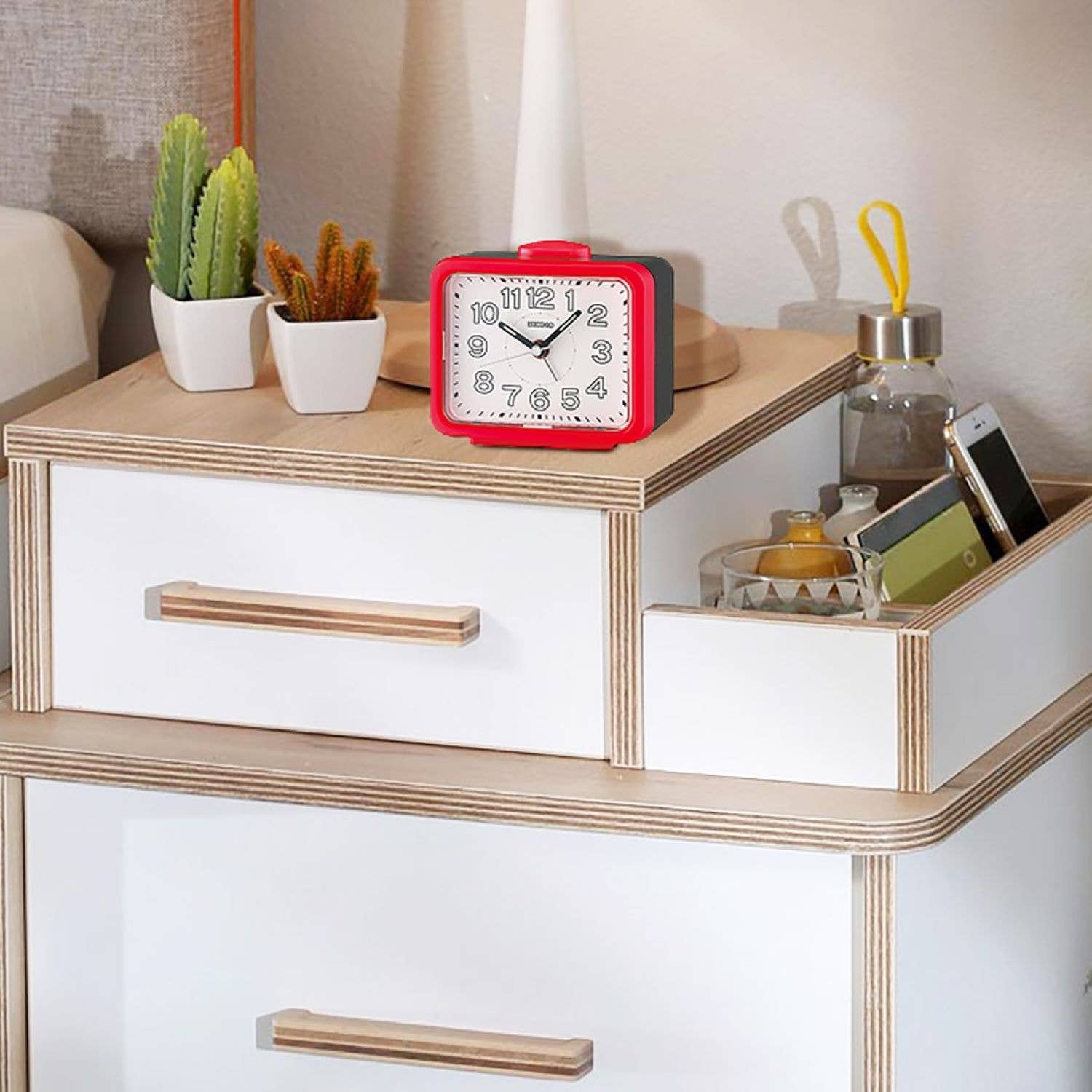 Akarui Alarm Clock, Red – On Waverly