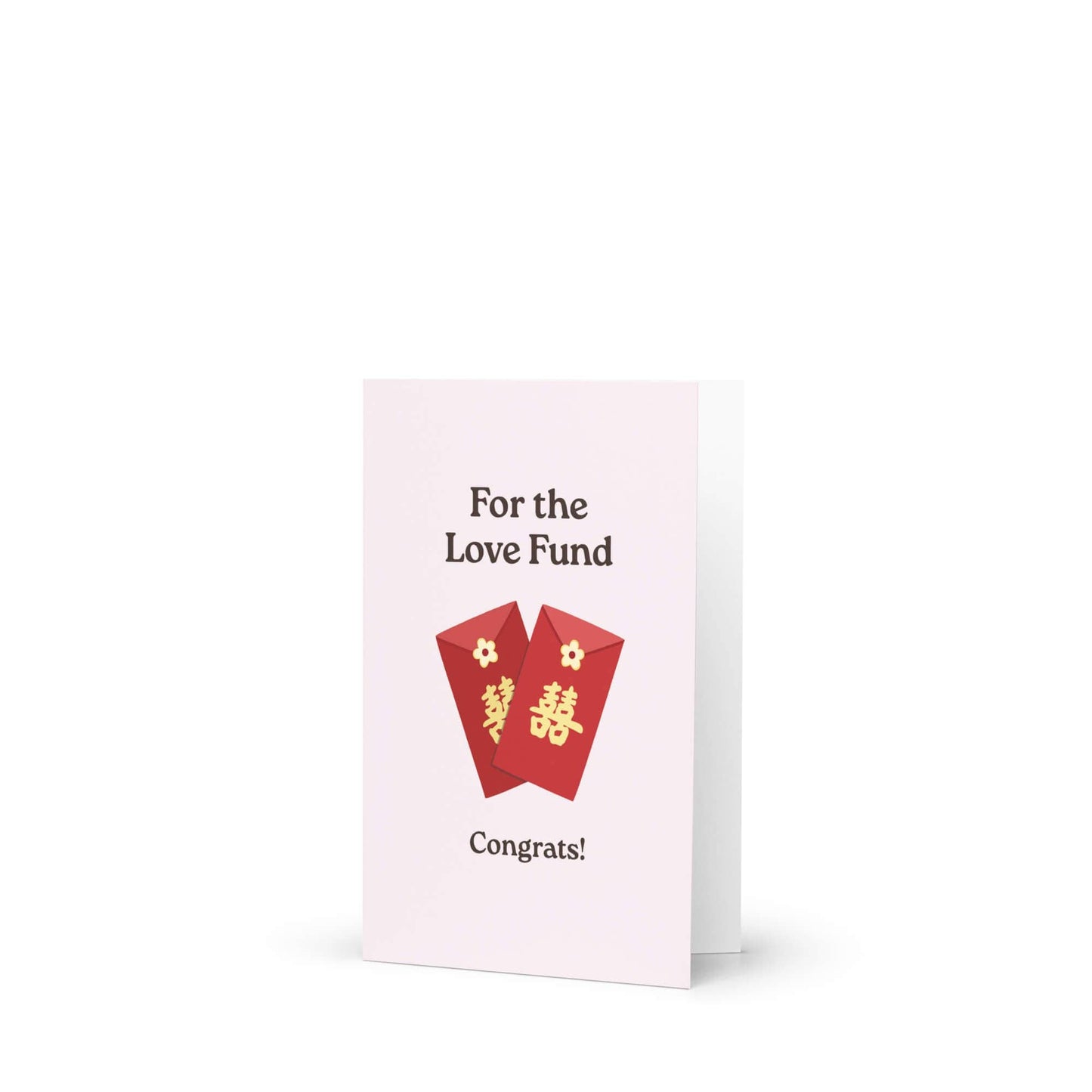 Love Fund Asian Wedding Card