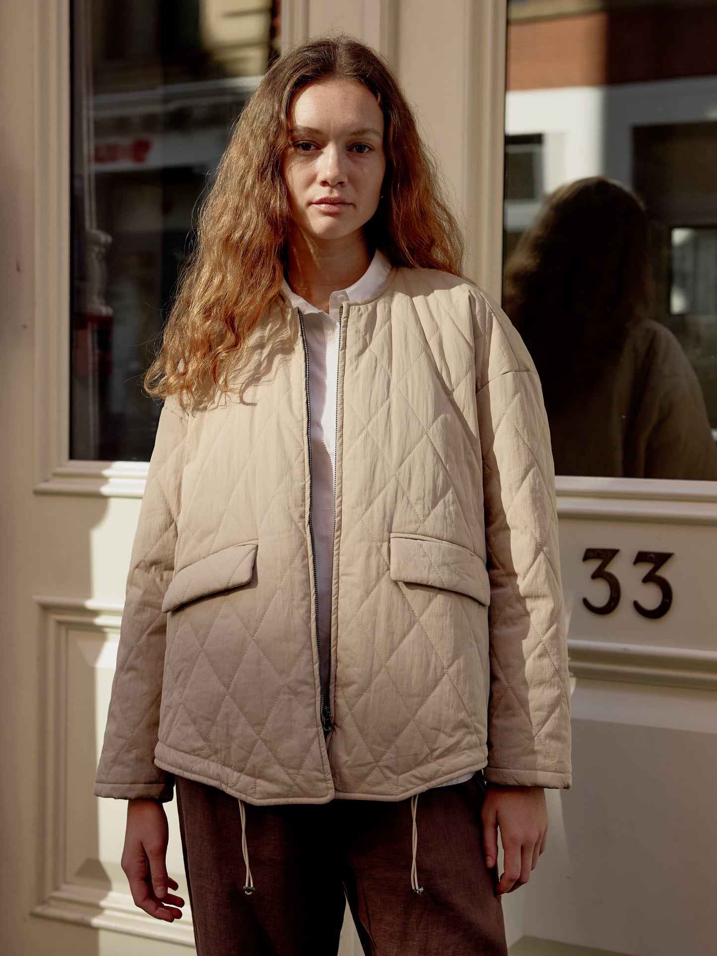 The Greta Jacket | Oversized Quilted Jacket with Drawstrings
