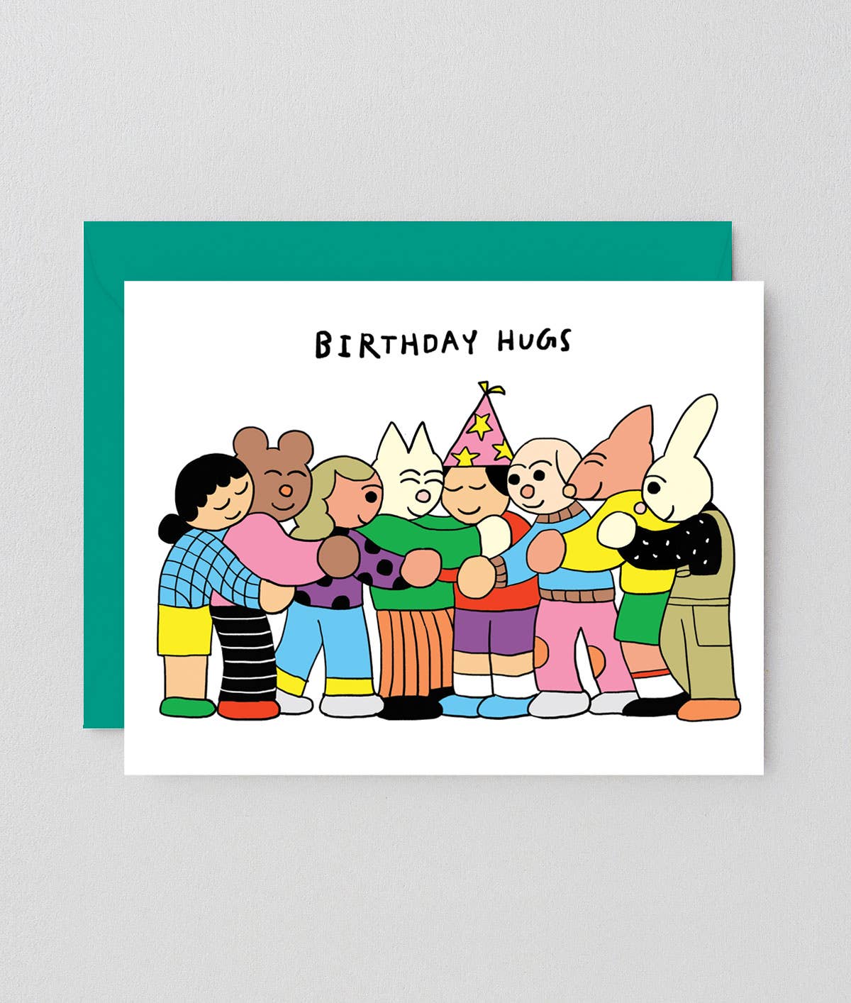 Birthday Hugs From Friends Card