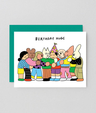 Birthday Hugs From Friends Card