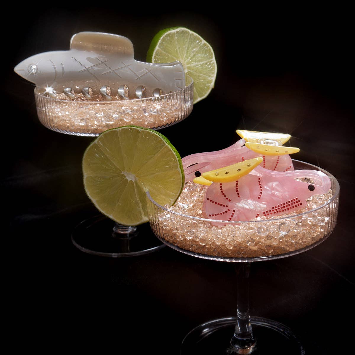 Shrimp Cocktail Hair Claw Clip
