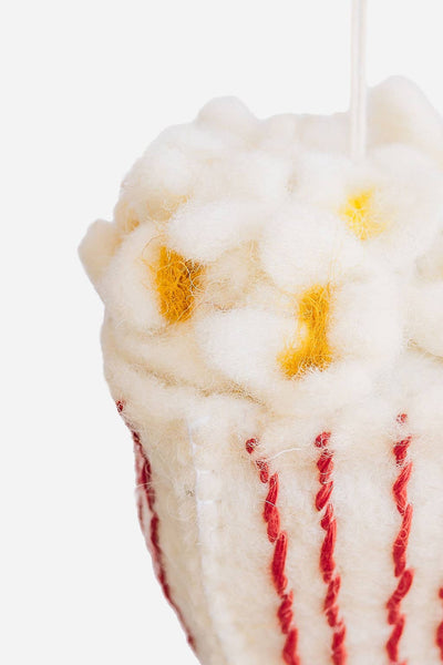 Popcorn Felt Ornament 