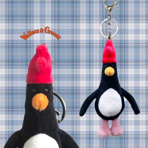 Wallace & Gromit Plush Keychain