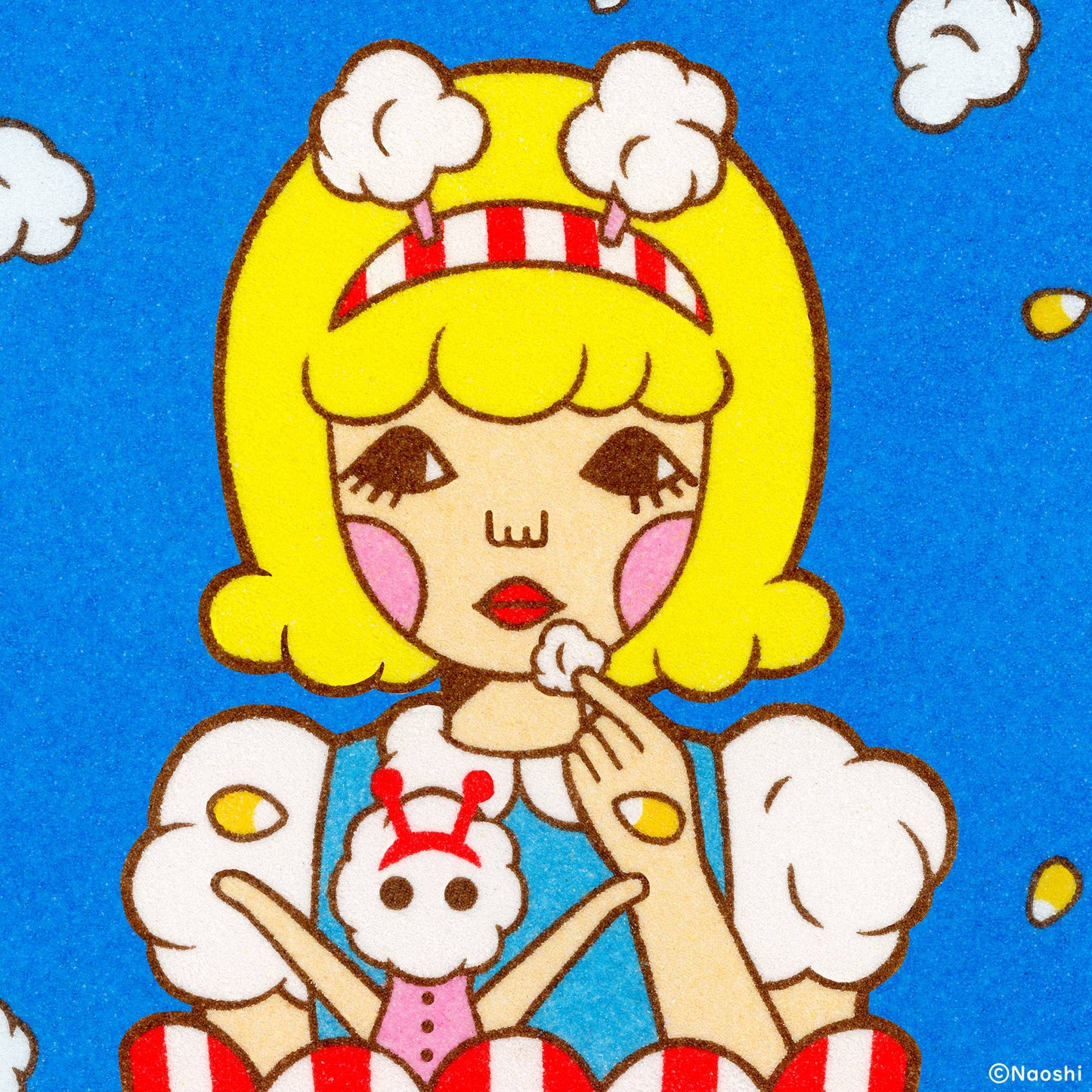 Popcorn Girl Print