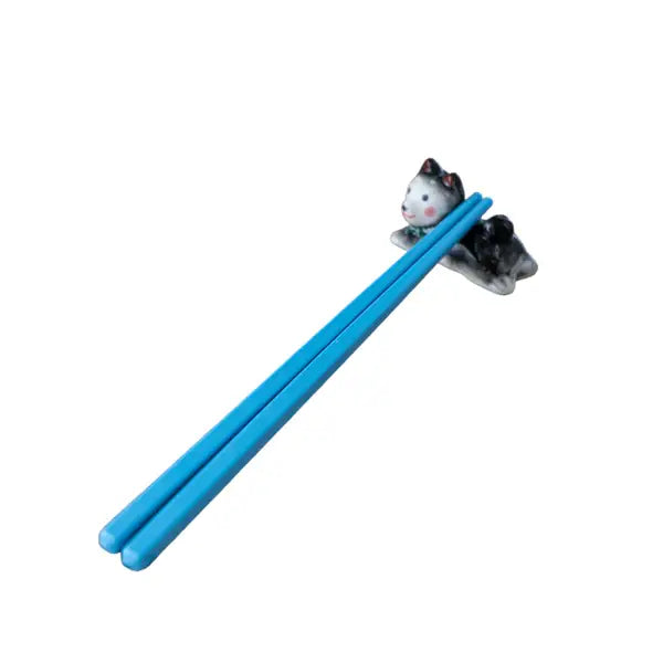 Shiba Inu Chopsticks Rest Black