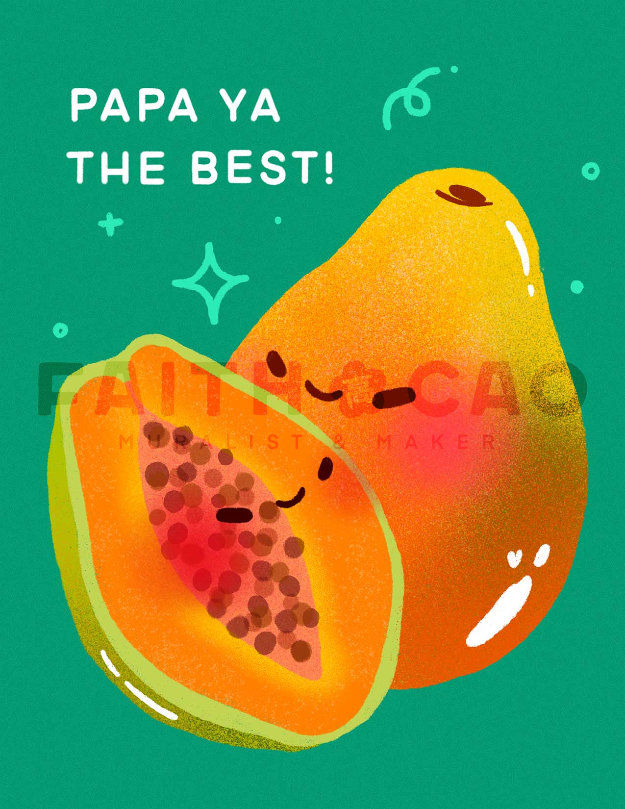 Papaya Dad Card