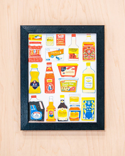 Asian Pantry Risograph Print