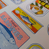 Tinned Fish Risograph Print