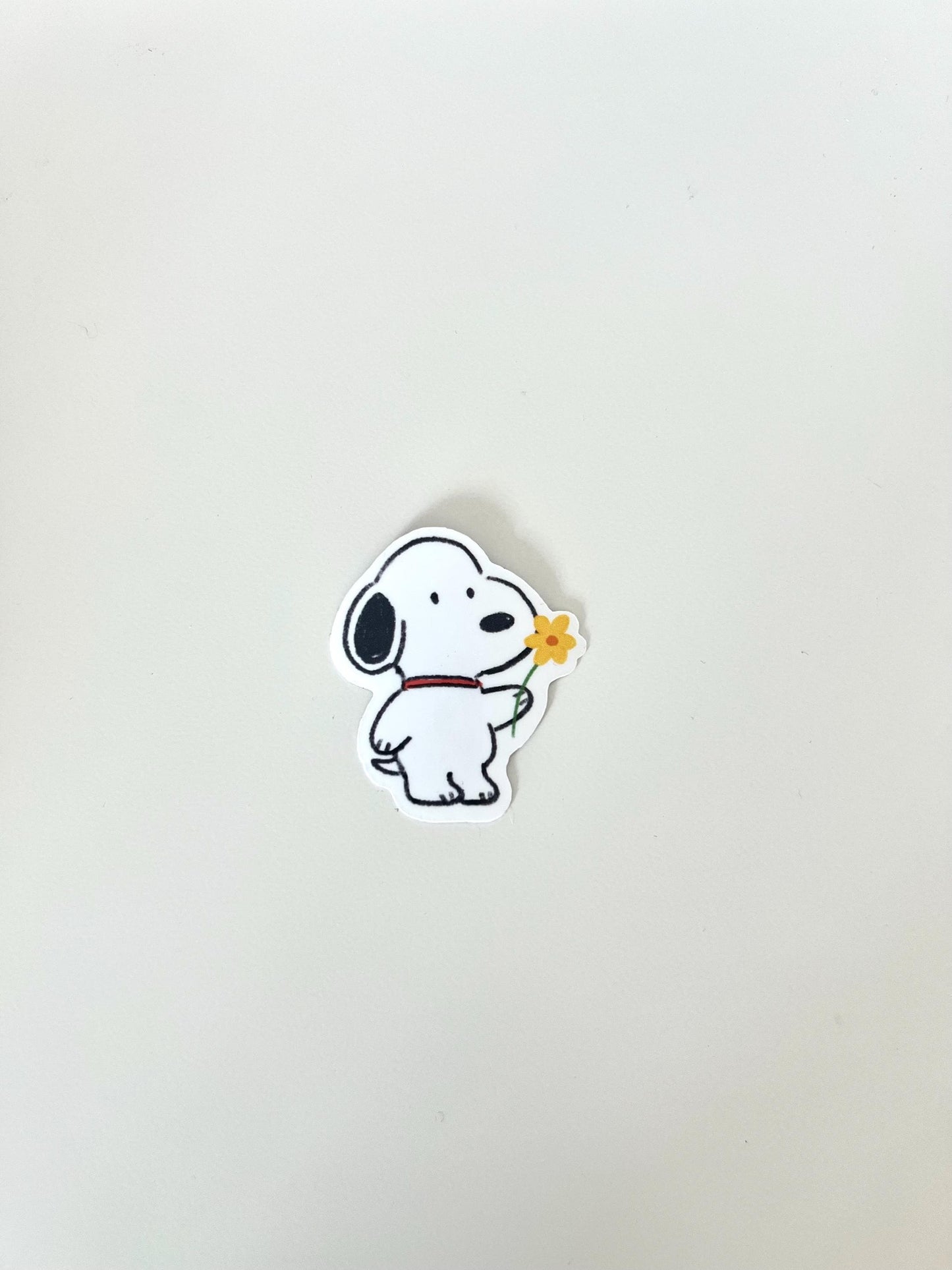 Peanuts Snoopy Drinking Water Glossy Sticker
