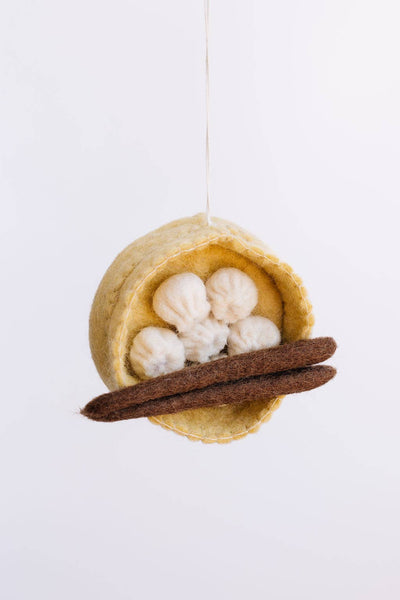 Dumplings Felt Ornament