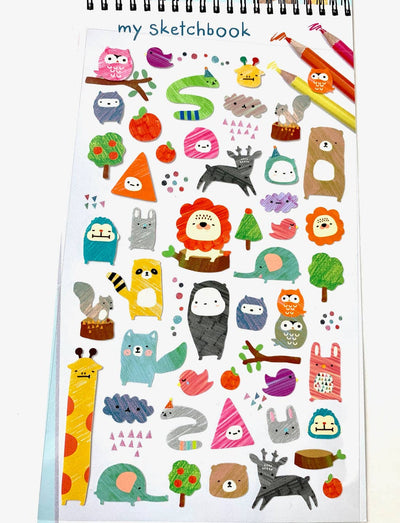 Animal Sketchbook Stickers