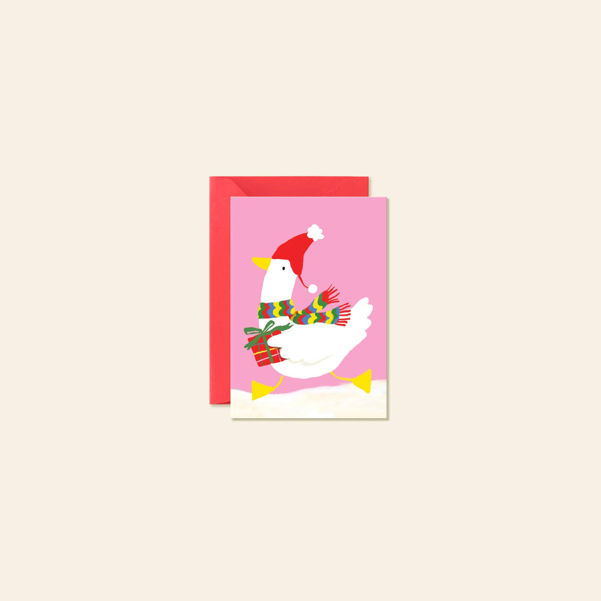 Winter Duck Mini Note Card
