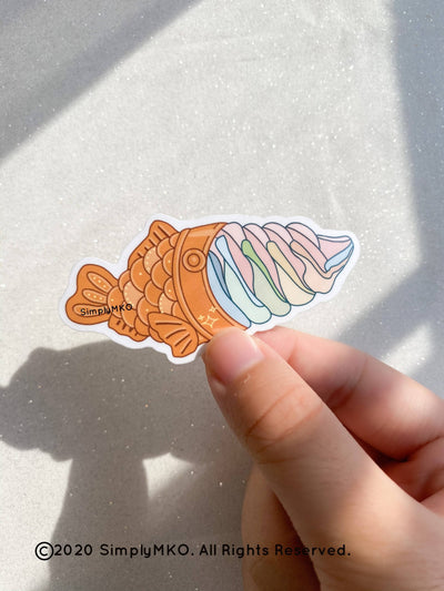 Taiyaki Ice Cream Sticker