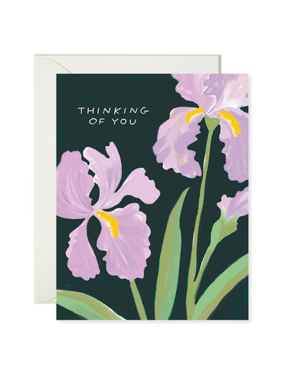 Iris Thoughts Sympathy Card