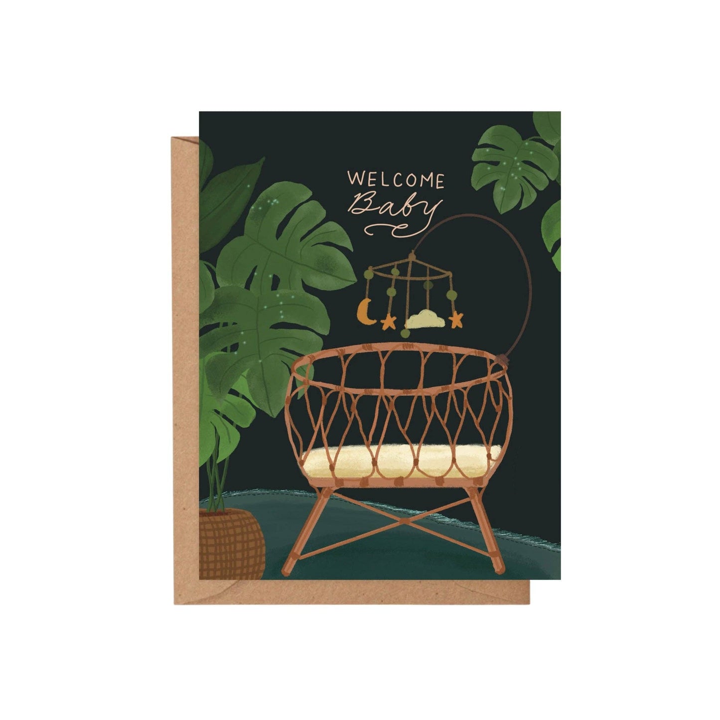Bamboo Wicker Bassinet Card