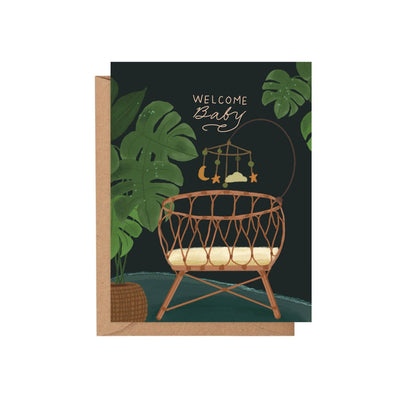 Bamboo Wicker Bassinet Card
