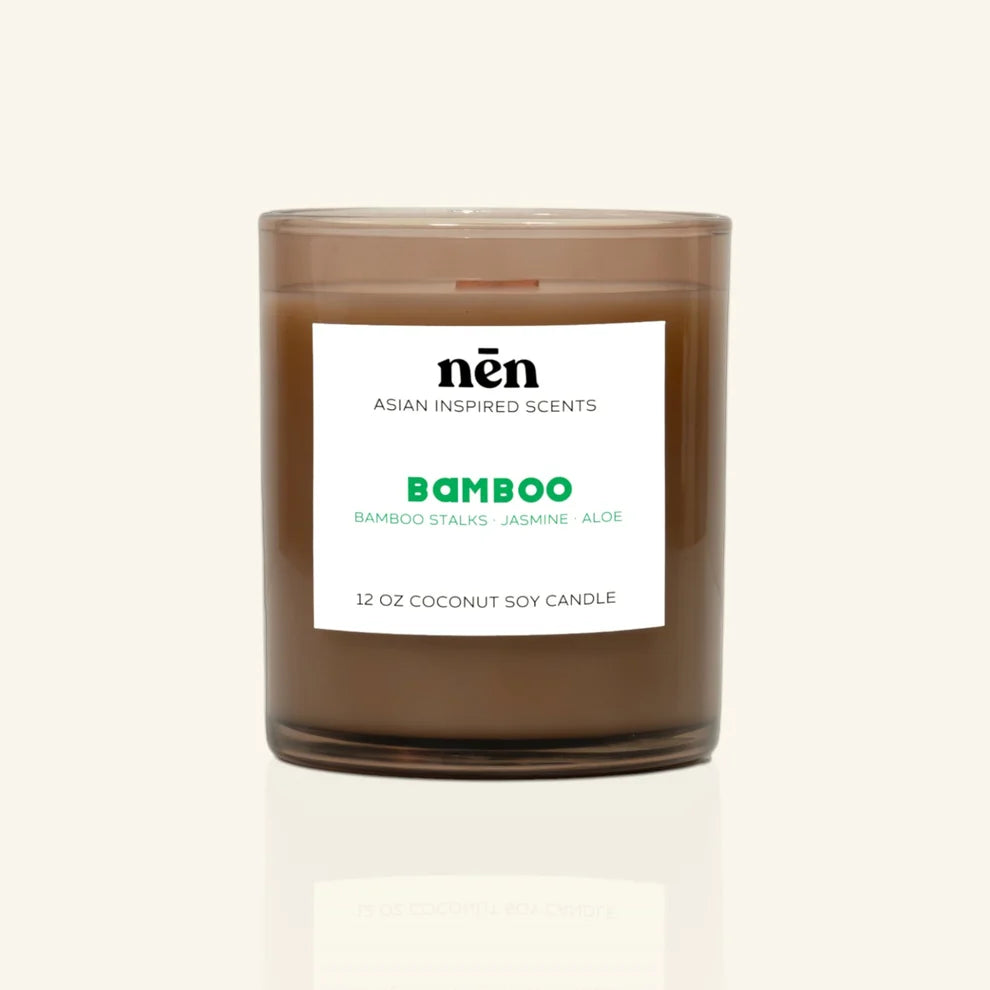 Bamboo Wood Wick Candle 12oz.