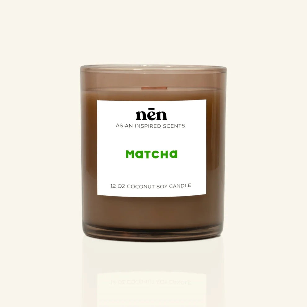Matcha Wood Wick Candle 12oz.