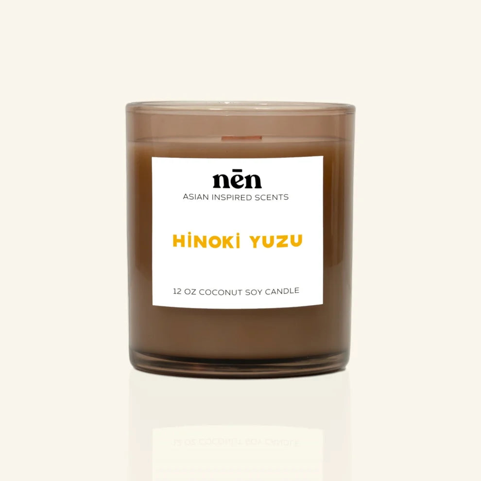 Hinoki Yuzu Wood Wick Candle 12oz.