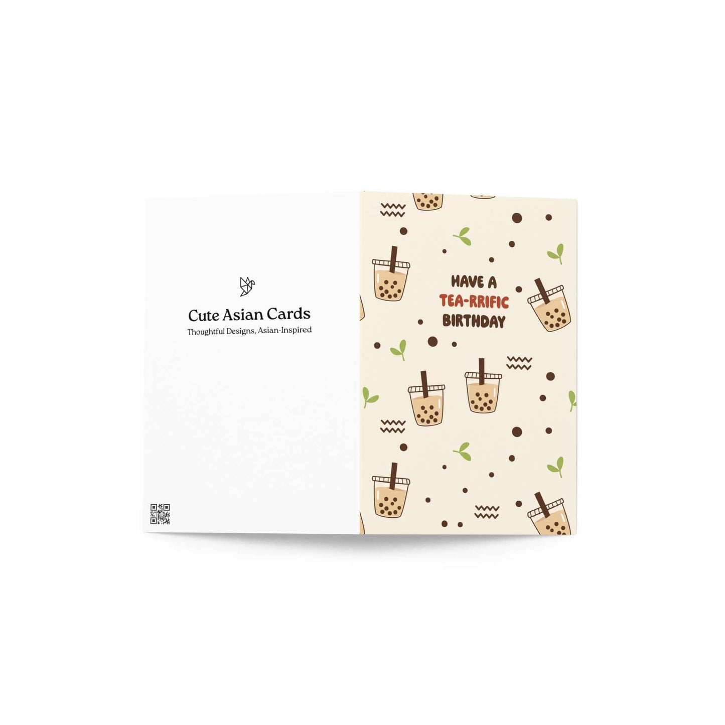 Tea-rrific Milk Tea Birthday Card