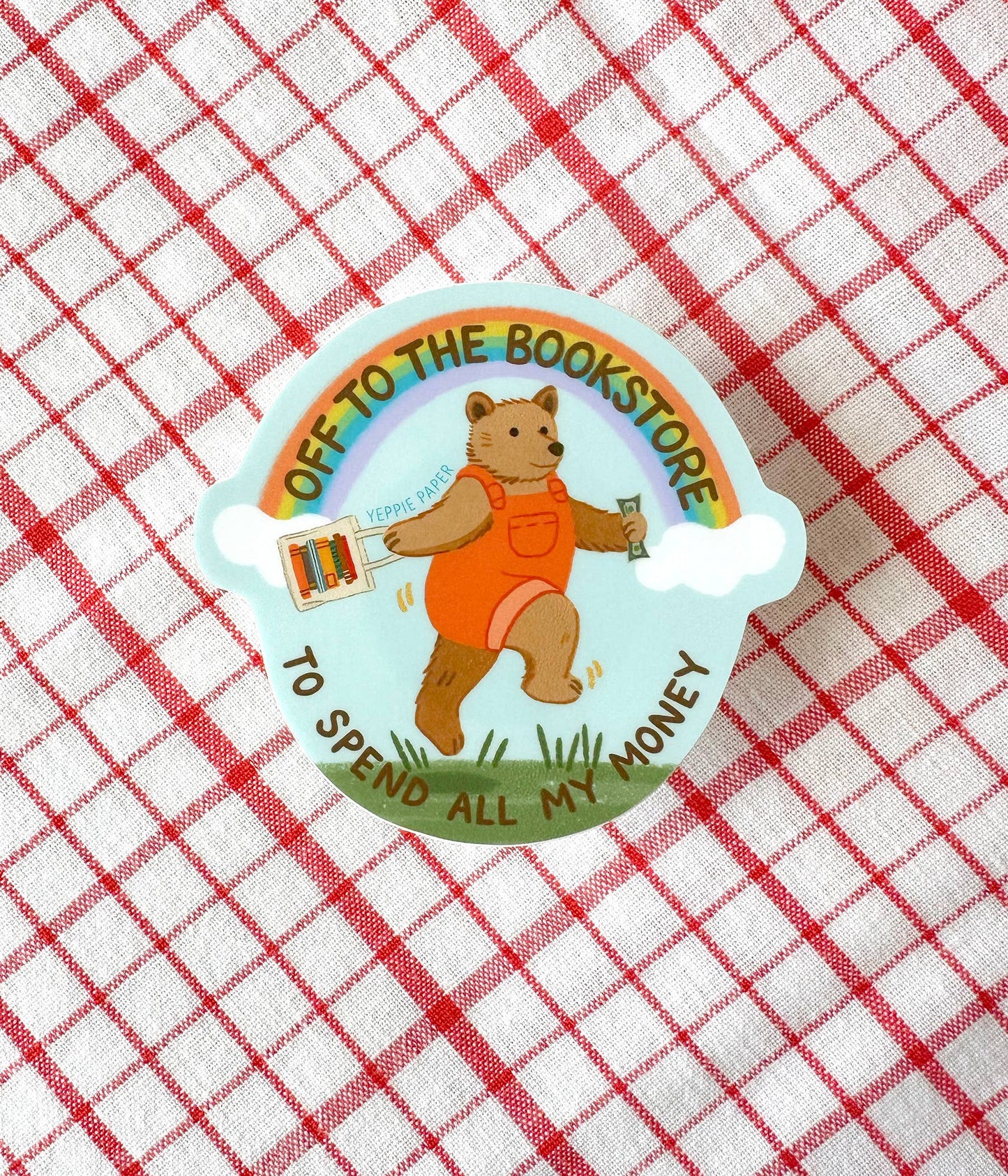 Bookstore Bear Sticker